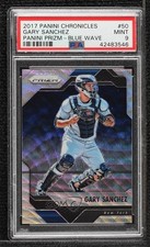 2017 Panini Chronicles Blue Wave Prizm 184/199 Gary Sanchez #50 PSA 9 MINT tj0