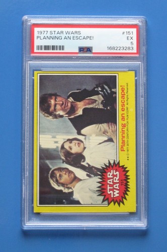1977 Topps Star Wars #151 Planning an escape! — PSA 5