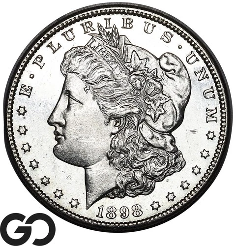 1898 Morgan Silver Dollar, Proof-Like, Blast White Blazer, PL