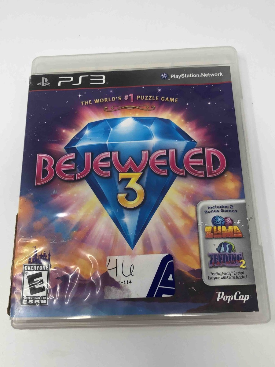 (未使用･未開封品)　Bejeweled 3 with Zuma & Feeding Frenzy 2 7z28pnb Bejeweled 3 with Zuma & Feeding Frenzy 2 - Playstation 3