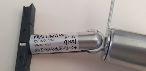 Modern Light Altima Martini MR16 Adjustable Track Spot Light Satin Silver GX5.3 - Picture 4 of 12