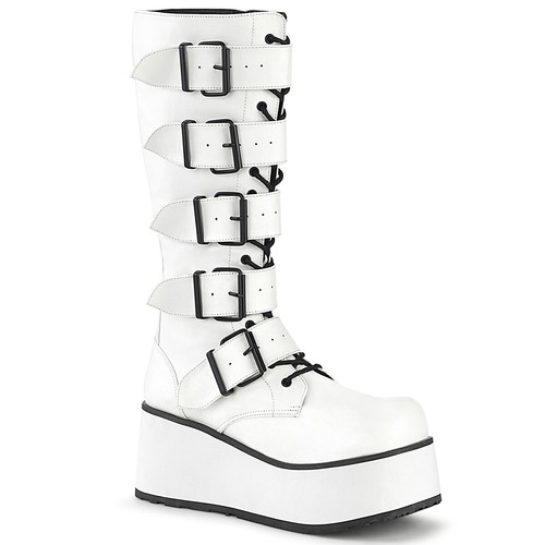 goth white boots