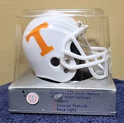 Tennessee Volunteers Mini Football Helmet Quartz LCD Alarm Clock NEW Bulova