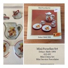 NEW VINTAGE STEIFF Reutter MINI China Barle 1904 Tea Set GERMANY 1993 Old Stock