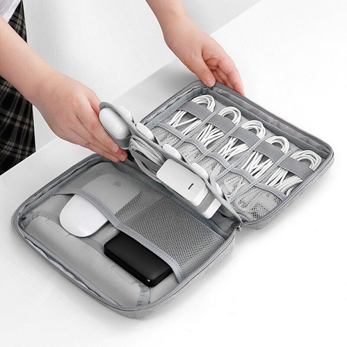 Portable Cable Accessories Storage Bag Travel Digital USB Gadget Organizer Case - Picture 11 of 24