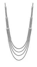 Lucky Brand Multi-chain Layer Silvertone Necklace