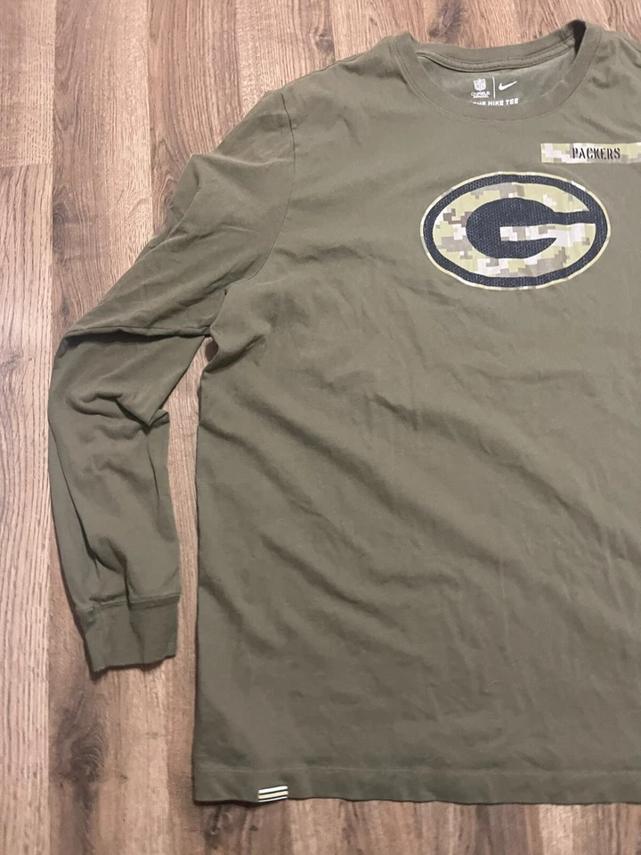 Team Apparel Shirt, Men's Size XXL, Brown, NFL Green Bay Packers military - Image 3 of 4