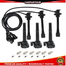 3PCS Ignition Coils & Spark Plugs Wires For 1995-04 Toyota 4Runner 3.4L V6 UF156