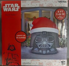 STAR WARS 8ft Darth Vader Head Christmas Airblown Inflatable Decoration SEALED