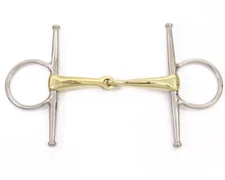 Cavalon Full Cheek German Silver Single Joint Snaffle Bit