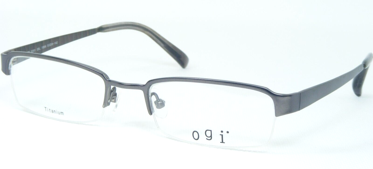 OGI MOD. 5201 COL. 1006 GREY EYEGLASSES GLASSES TITANIUM FRAME 51
