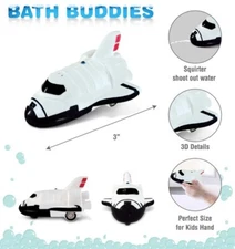 NASA Space Shuttle Bath Buddy Squirter Floating Rubber Bath Toy, DolliBu NEW HTF