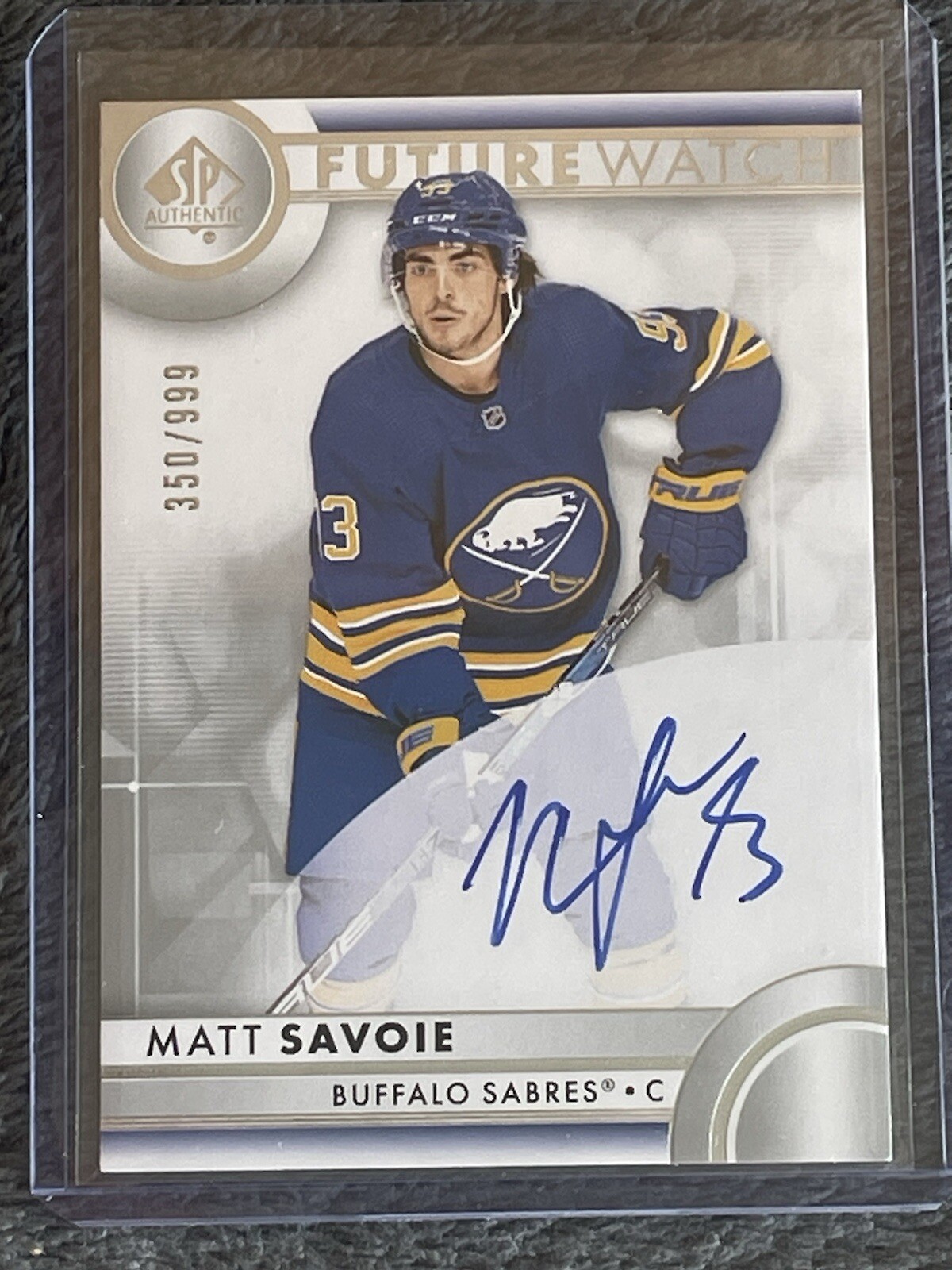 2023-24 UD SP Authentic Matt Savoie Future Watch Auto RC /999