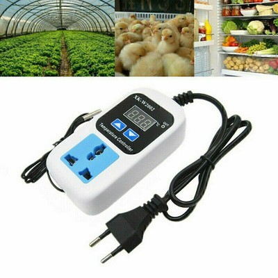 10A Thermostat Steckdose Gewächshaus Aquarien Digitaler Temperaturregler EU DE
