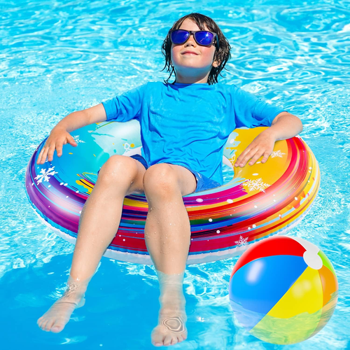 6Pcs Big Pool Floats Tubes- Pool Floats, Inflatable Pool Float Swimming Rings, P - Picture 8 of 12