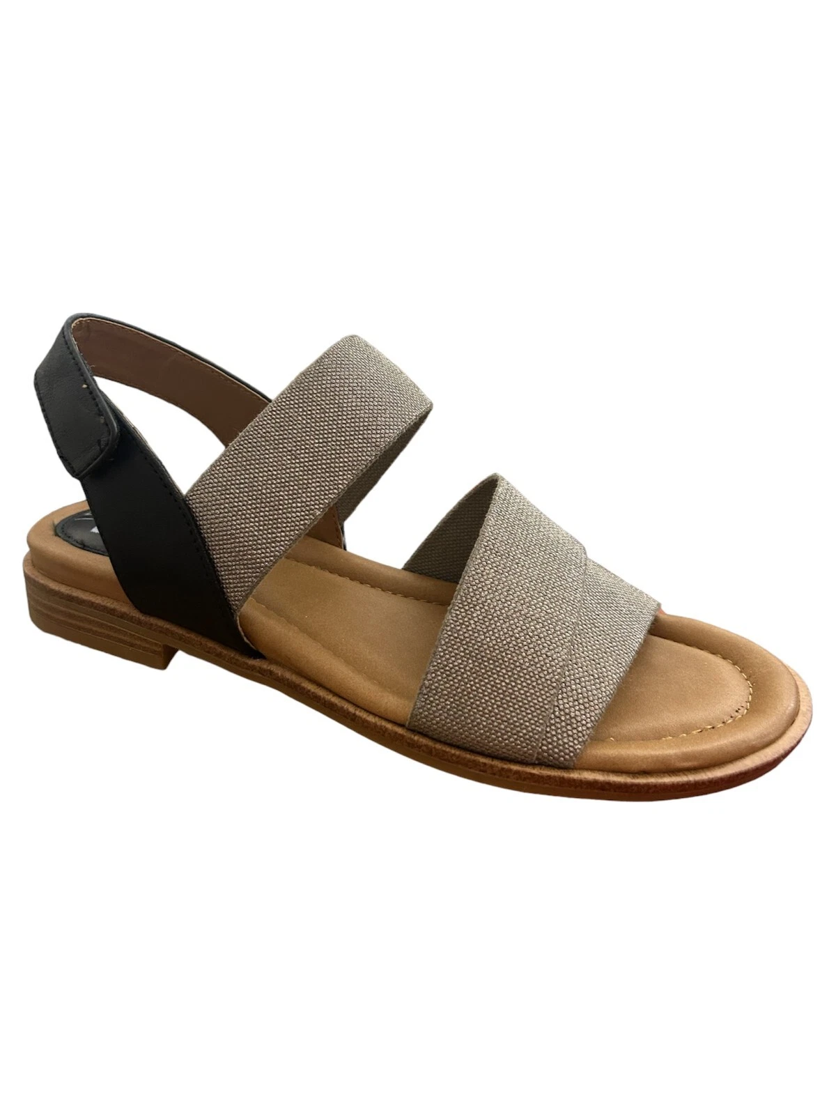 Comfortiva Womens Sandals Dacey Black Metallic Ankle Flats
Opens in a new window or tab
