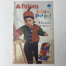 Patons 764 Projects for Beginners 8 Sweaters Blankets Pillows Patterns