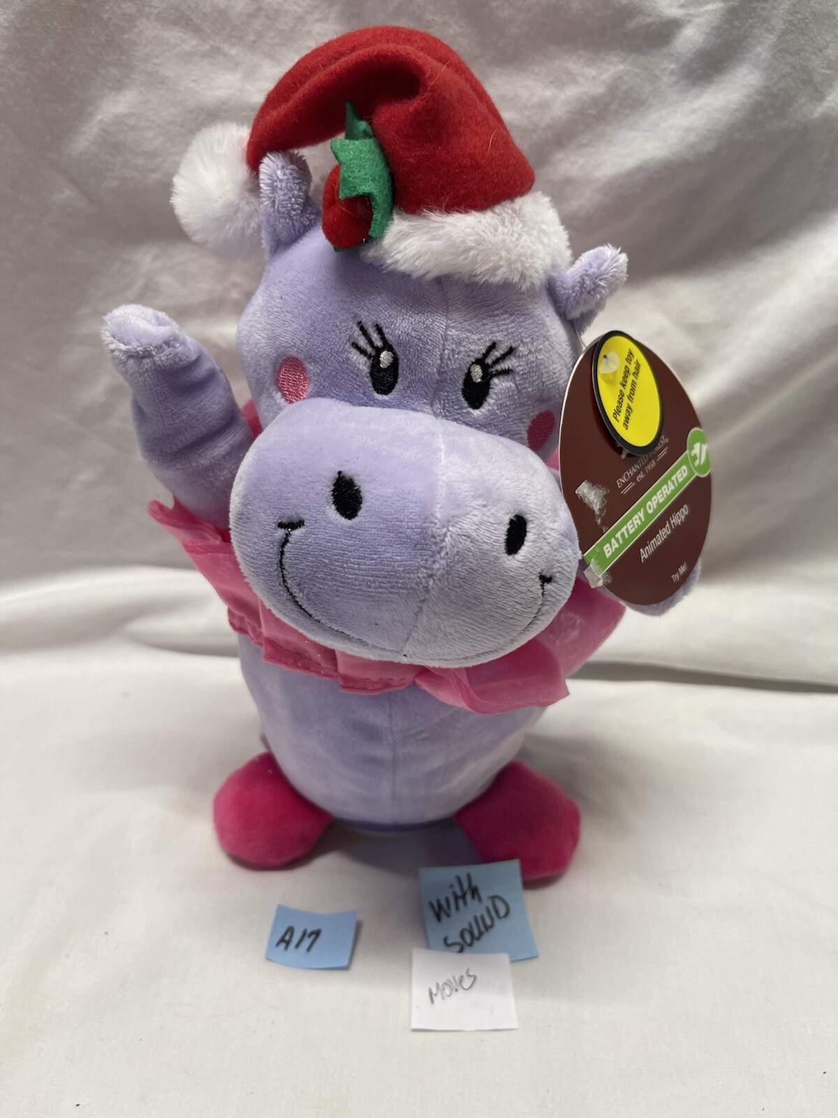 stuffed animal that sings i want a hippopotamus for christmas