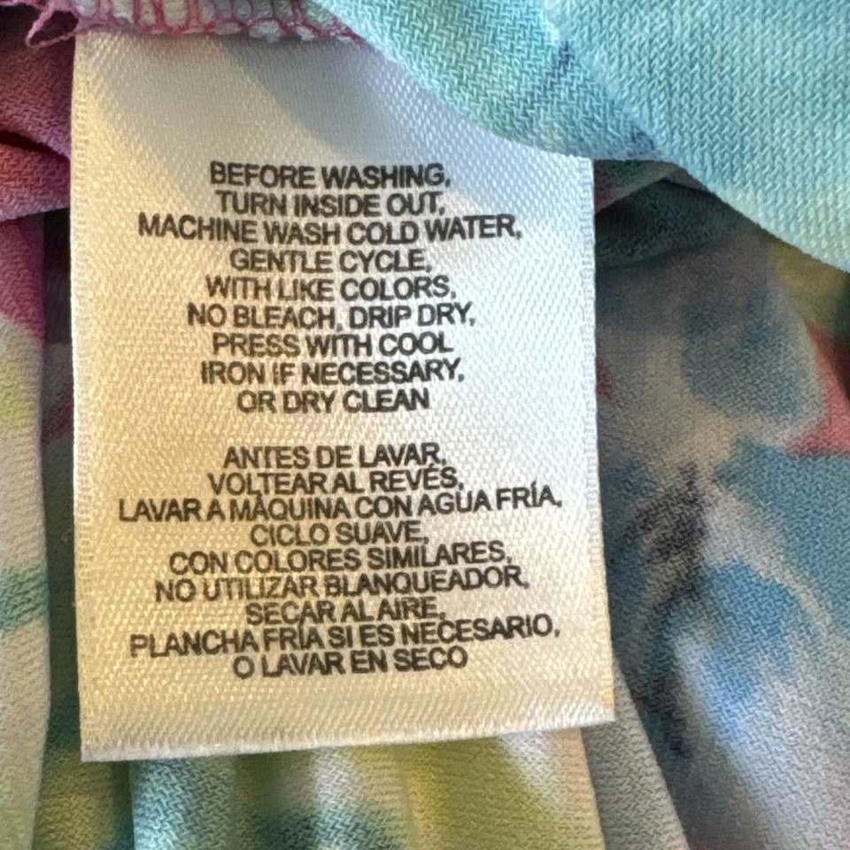 Vestido Cappagallo para mujer MEDIANO ~ Túnica elástica manga 3/4 rosa floral Foto 4 de 4