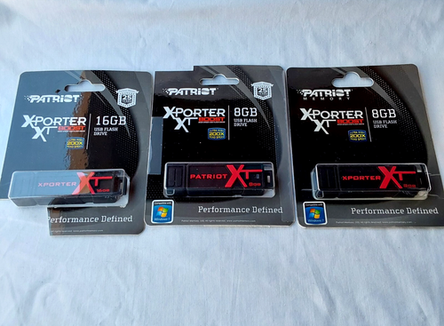 Patriot Xporter XT Boost 8GB 16GB Flash Drive (USB 2.0 Portable) Model PEF8GUSB