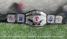 Texas Rangers World Series 2023 Champions Championship Belt Adult Size 2mm Brass