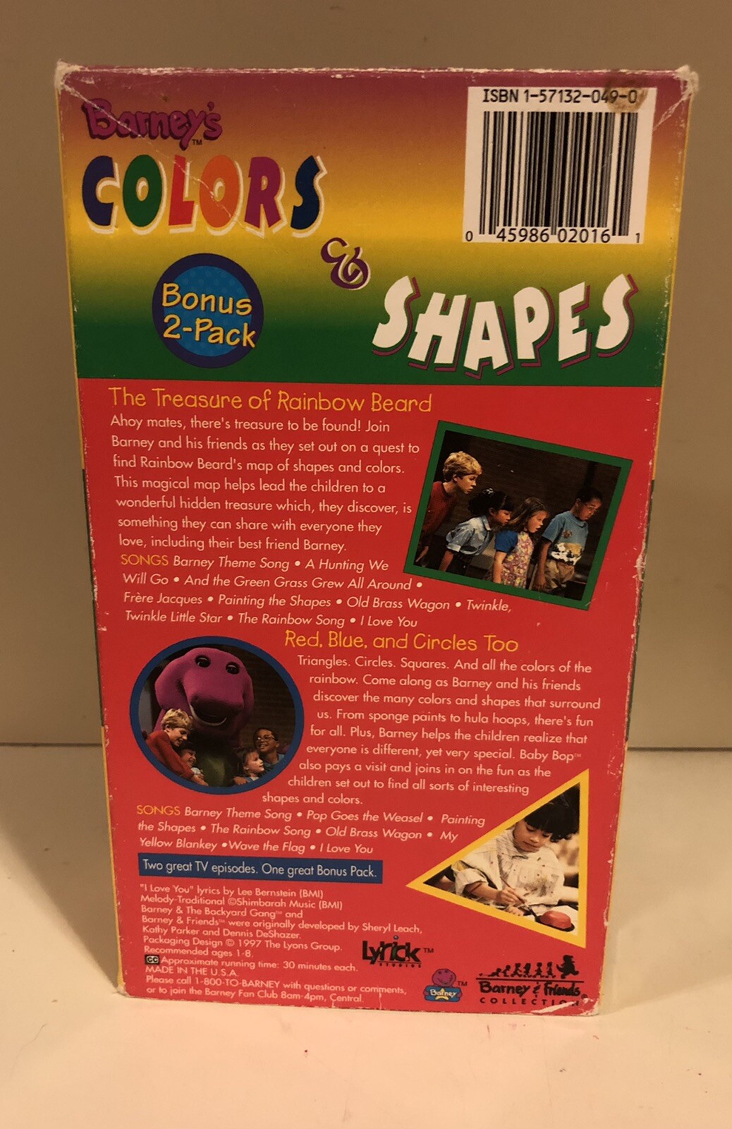 Barney Vhs Set Colors Shapes Pack Red Blue Circles Too Purple Sexiz Pix