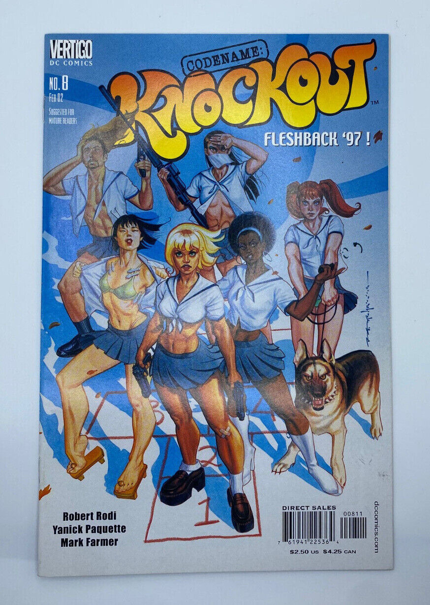 Codename Knockout #8 February 2002 DC Vertigo Comics Sexy COVER  Robert Rodi