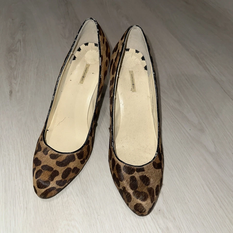 Zapatos de salón MAXSTUDIO con estampado animal PELO DE BECERRO 9M marrón leopardo (dañado) Foto 2 de 4