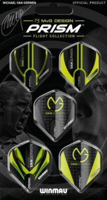 15 Dart Flights MICHAEL VAN GERWEN ''MvG'' 8122 Winmau Prism Flight Collection