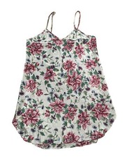 Private Luxuries VTG Sz L Satin Floral Slip Nightgown Slip Dress