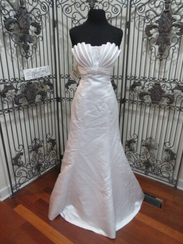ABITO DA SPOSA P57 MAGGIE SOTTERO J1288 TG 6 CORSETTO BIANCO PERLINE - Foto 3 di 12