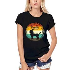 ULTRABASIC Femme Tee-Shirt Bio Race Caniche Poodle Breed T-Shirt Vintage