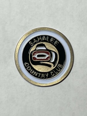 Rare Sahalee Country Club 1'' Flat Coin Style Golf Marker - Sammamish, Washington