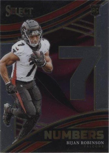 Bijan Robinson 2023 Panini Select Football #NMB-BRO - NUMBERS 7