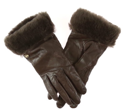 UGG Womens Brown Fashion Shorty Tech Glove Size Small L68806