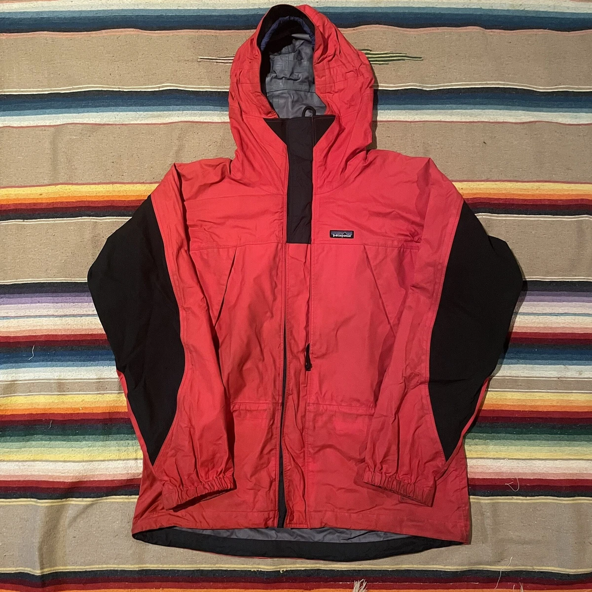 Vintage Patagonia Shell Jacket Red Sz L Torre Zip Up 90s