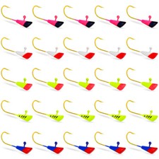 50Pcs Shad Dart Jig Heads Fishing Hooks Crappie Lure Bait Tackle 1/32 1/16 oz