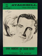 Dana Andrews Susan Oliver in A Remedy for Winter 1965 Mill Run Playhouse Chicago