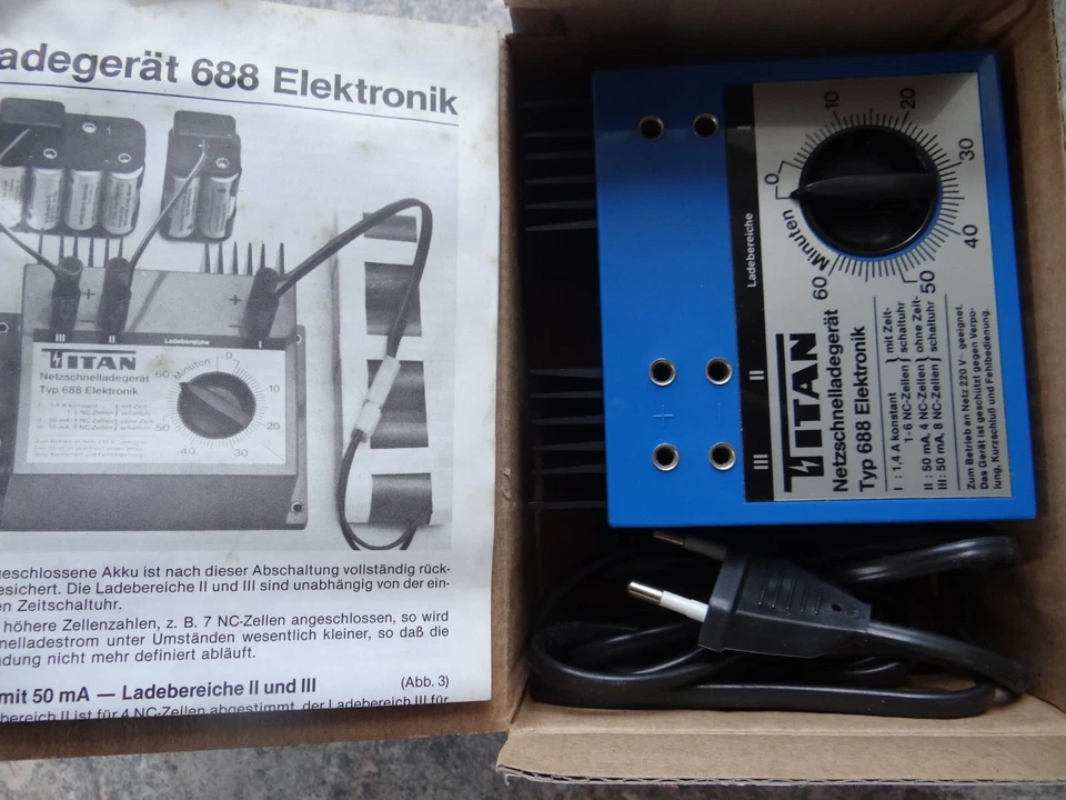 Titan Elektronik Schnellladegerät 688 Transformator Trafo Zubehör wie NEU OVP - Bild 3 von 3