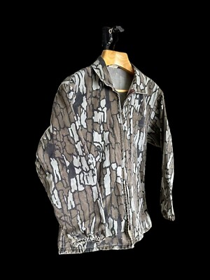 Vintage Pella Big Dutch Camo Jacket Large Distressed Hunting USA