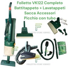 FOLLETTO VK122 RICONDIZIONATO COMPLETO BATTITAPPETO LAVATAPPETI VTF ACCESSORI