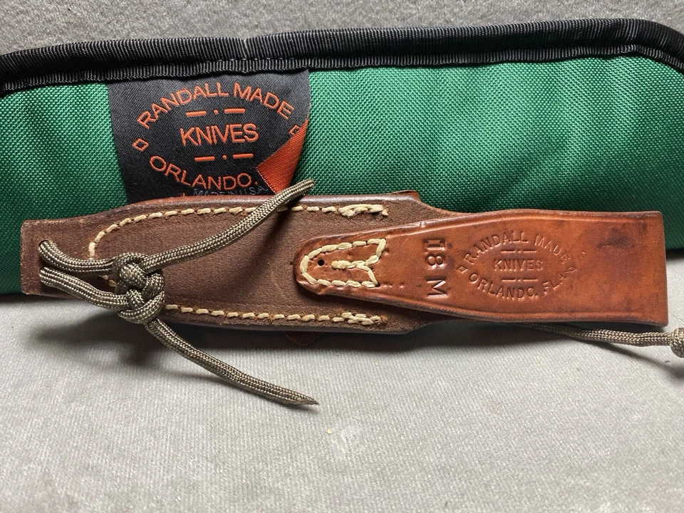 Vintage Randall Made Knives Miniature Mini Model 18 With Sheath & Pouch. - Image 3 of 4