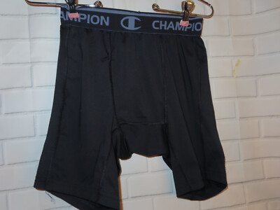 NEW Champion Authentic Athleticwear Boys Boxer Shorts Black