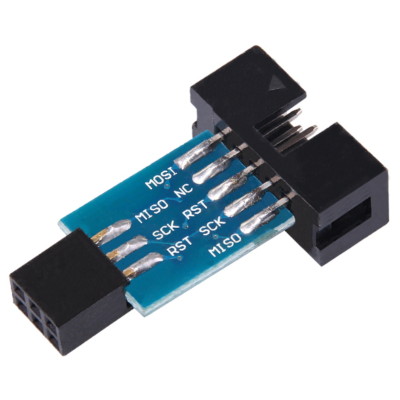 10-Pin to 6-Pin Converter Conversion AVR USBasp Adapter Plate AVRISP USBasp IDC