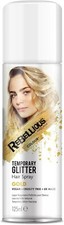 Festival & Party Rebellious Glitter Hair Spray Gold UK Made Wash Out Temporary