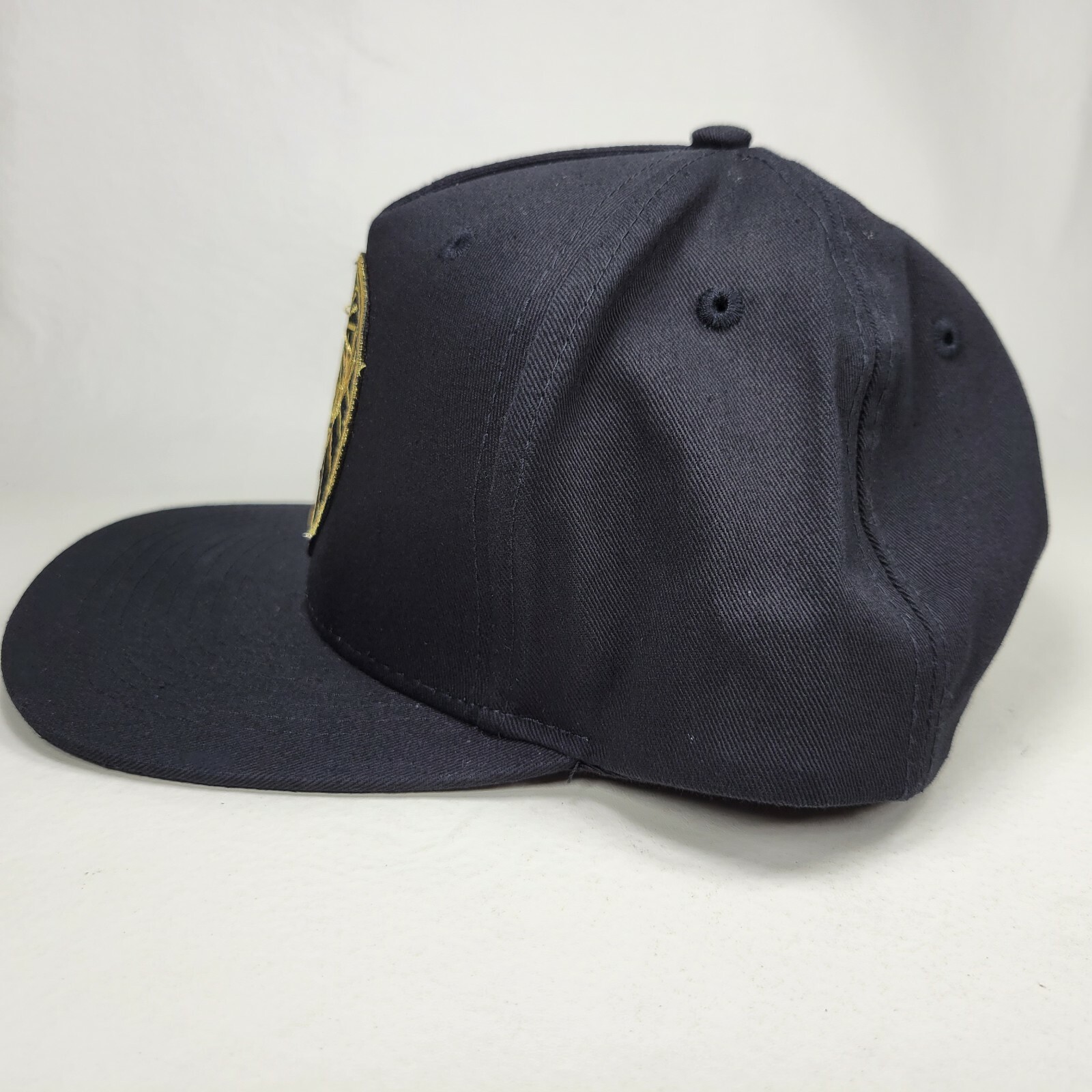 Jagermeister Snap Back Hat Gold Patch Logo Black … - image 3