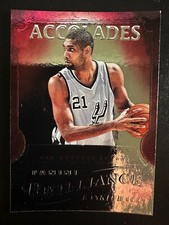 Tim Duncan 2012 Panini Brilliance Accolades Basketball Card San Antonio Spurs 12