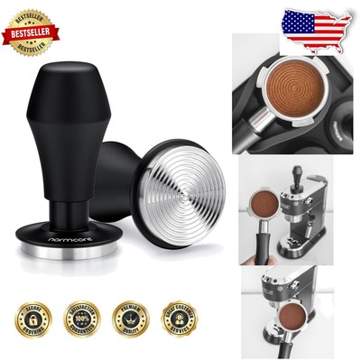 Professional 51mm Espresso Tamper - Spring-Loaded with Included Stand & Springs