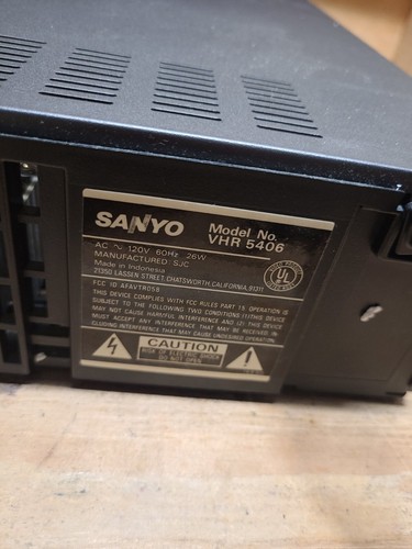 Sanyo DA4HEAD VCR Modelo VHR5406 Probado Funcionando con Caja Original (Sin Control Remoto) FUNCIONA - Imagen 6 de 12