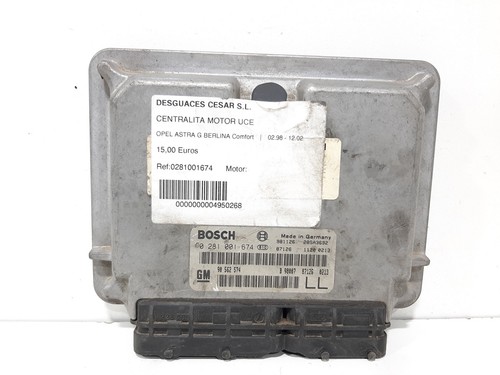 0281001674 ECU-MOTORSTEUERGERÄT UCE MOTORSTEUERGERÄT / 90562574 / 4950268 FÜR OP